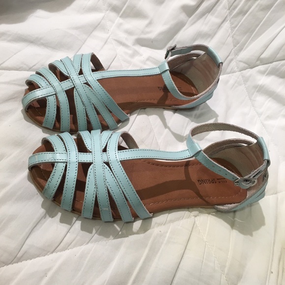 Call It Spring Sandals in Sky Blue - Picture 4 of 10